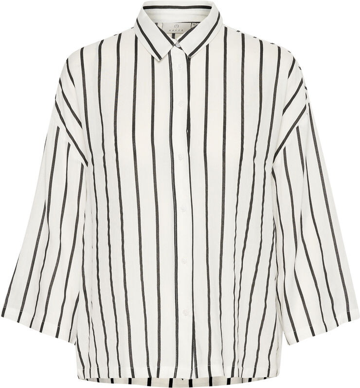 Kaffe KAbeathe Shirt Chalk/black stripe