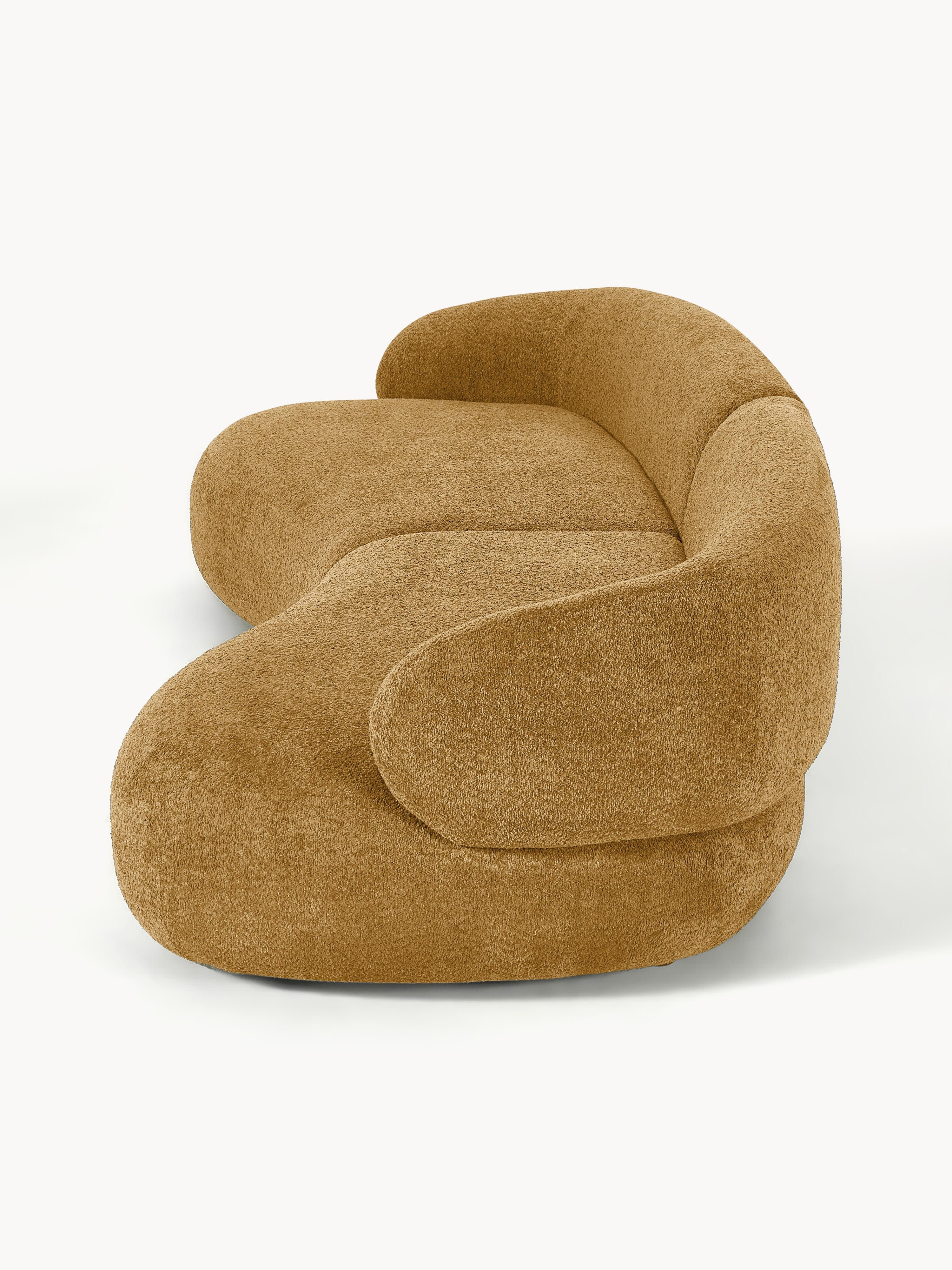 Bank Alba (4-zits) uit teddy-bouclé