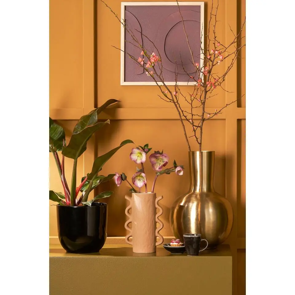Mica Decorations Dara Vaas - H42 x Ø28 cm - Metaal - Goud