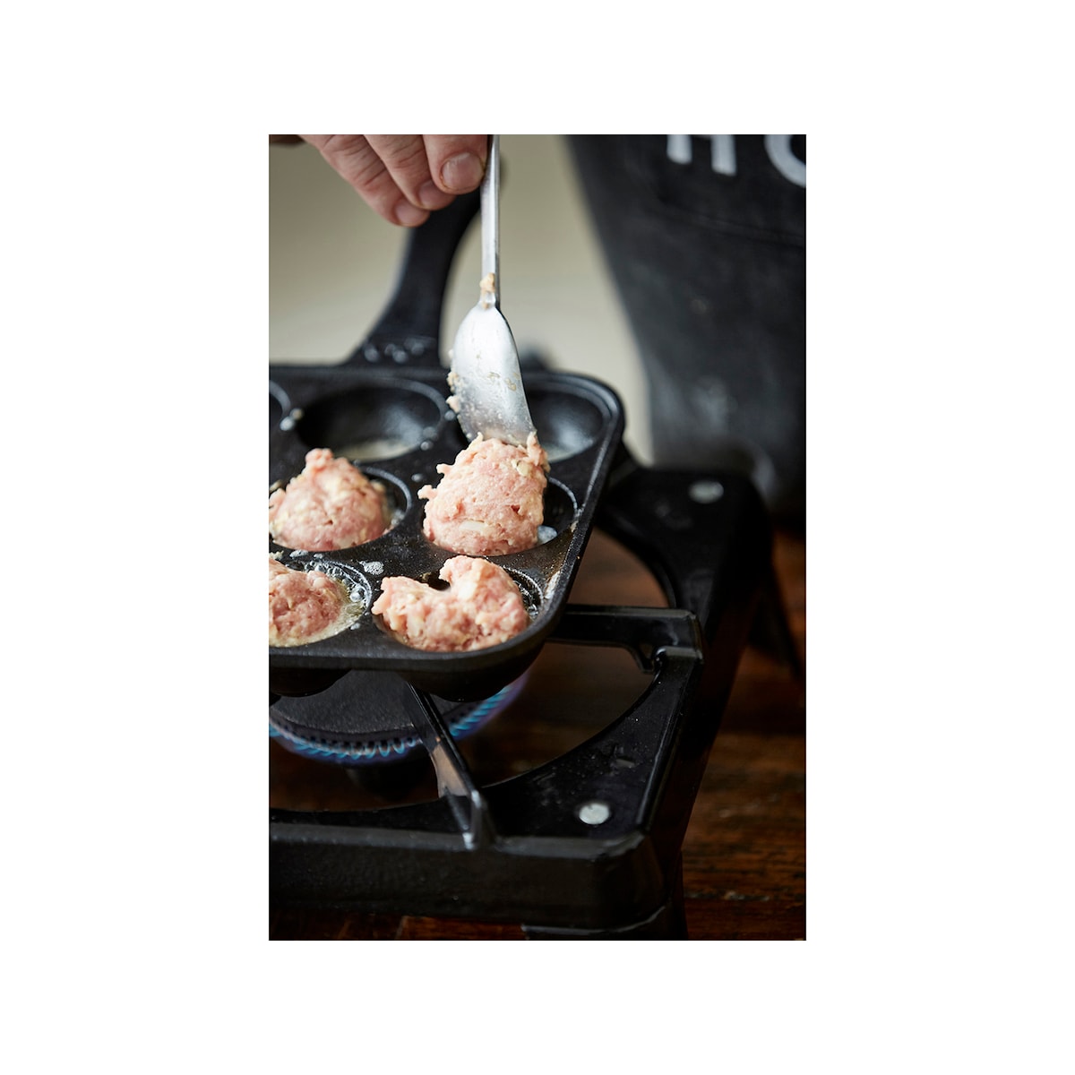 HOLM Pancake puffs pan 33 x 19 x 4,6 cm Black