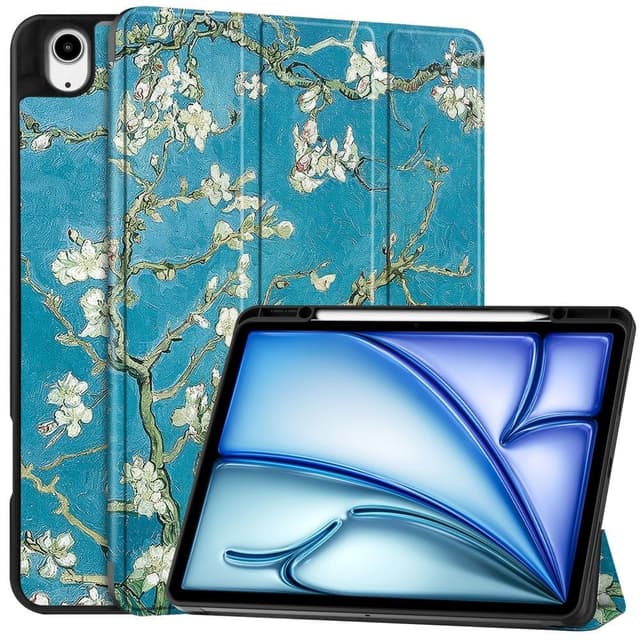 Til iPad Air 13 (2024) Etui Tre-fold Stativ Tablet Cover med Pen Holder