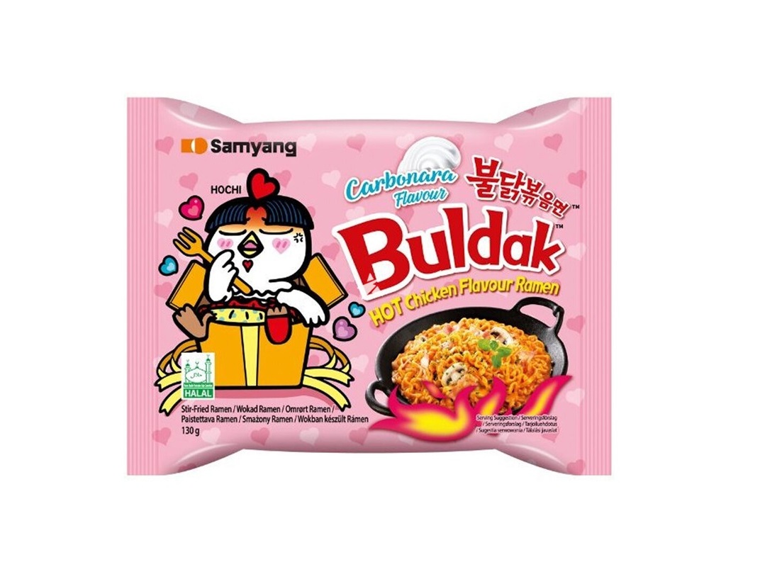 NOODLES SAMYANG BULDAK HOT CHICKEN CARBONARA 130G