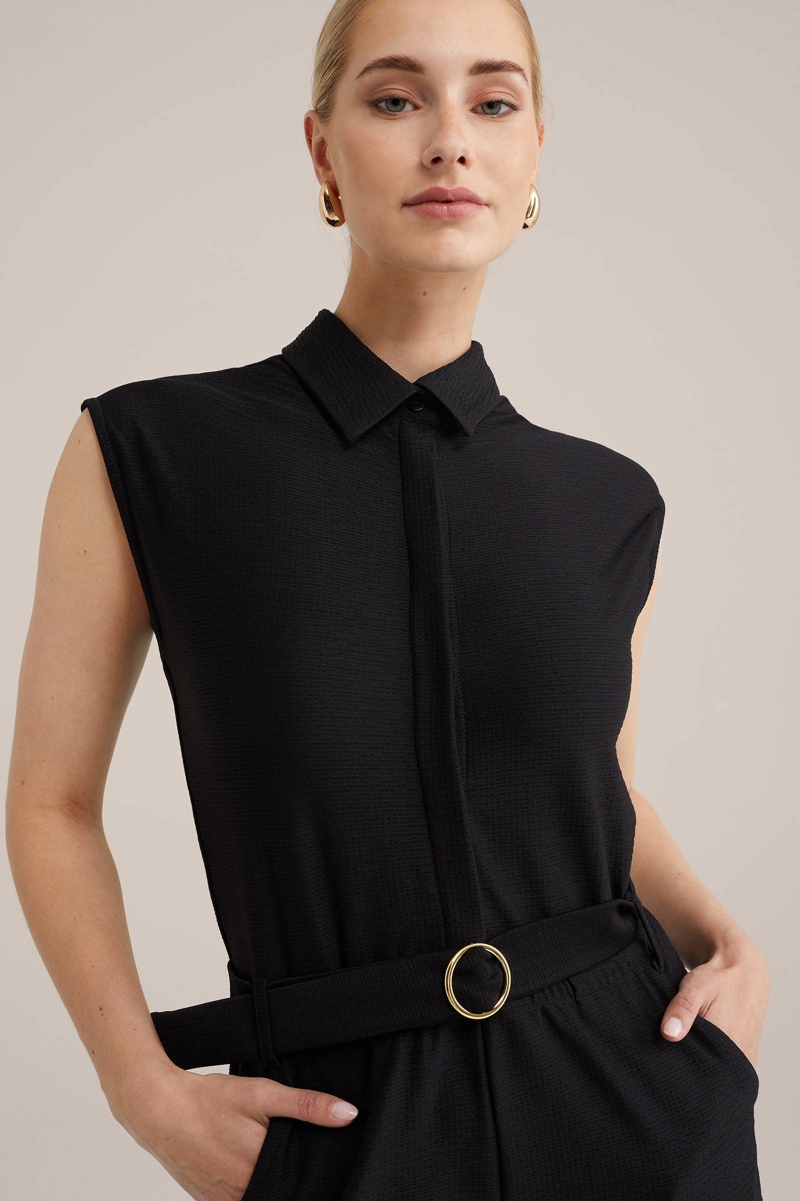 WE Fashion jumpsuit zwart