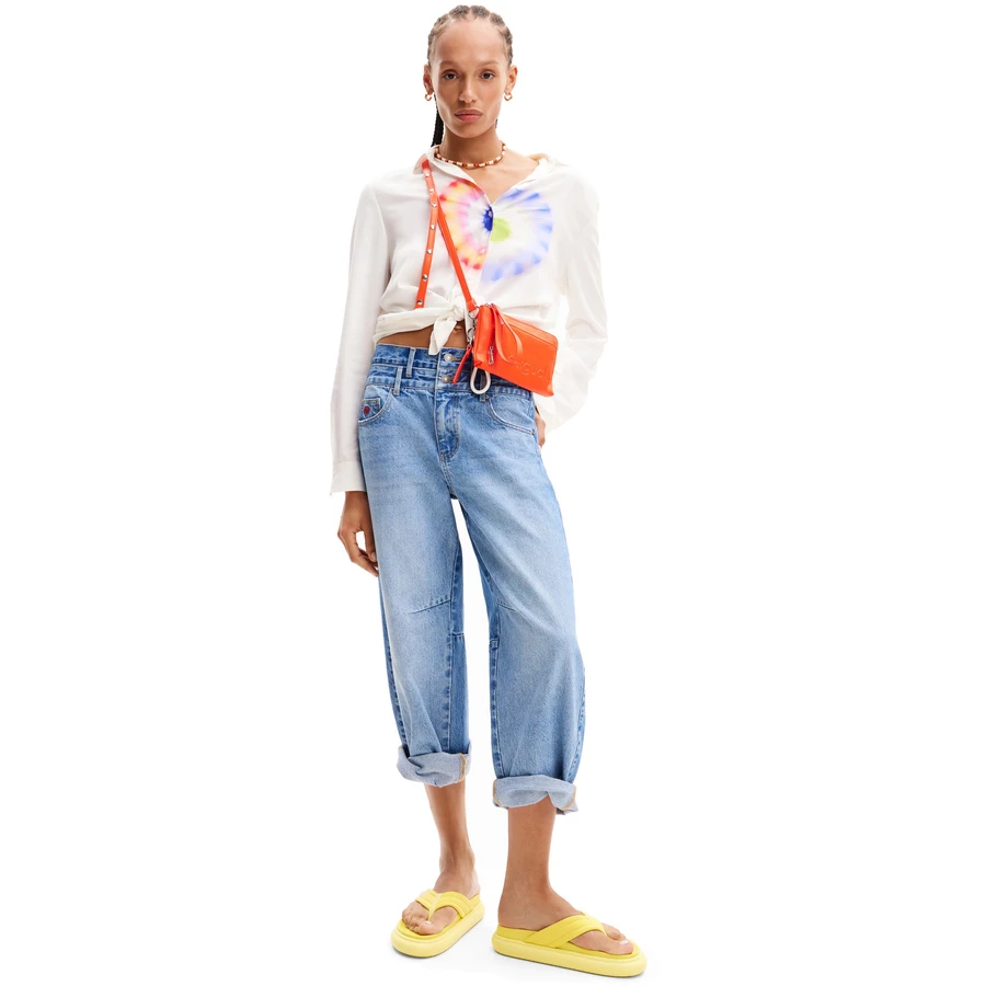 Desigual Half Logo 24 Lisa - Umhängetasche 20 cm orange