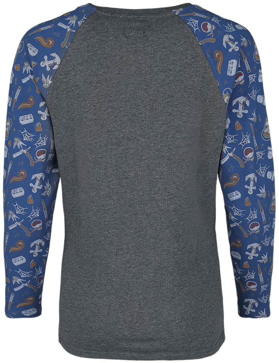 Haut manches longues raglan motifs old-school | RED by EMP T-shirt manches longues