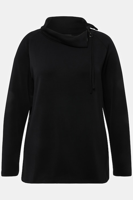 Sweatshirt, Modalmix, Stehkragen, Zipper, Langarm