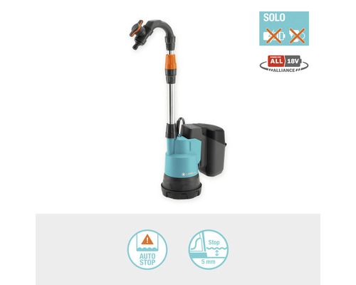 GARDENA 2000/2 18V (Power for All) accu-regentonpomp zonder accu en lader