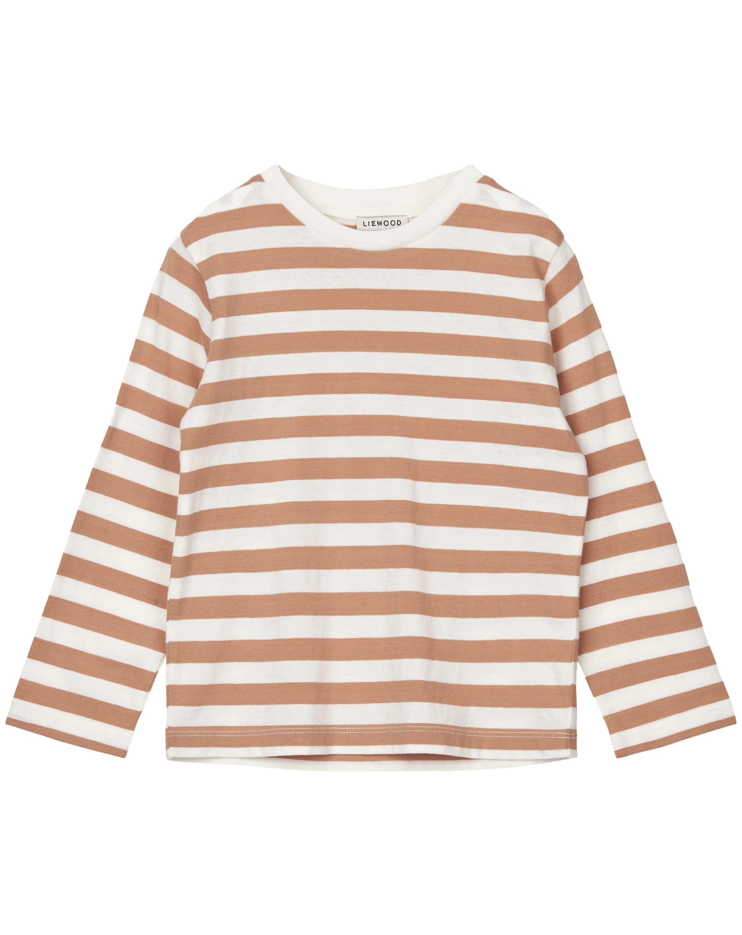 Langarm-Shirt APIA gestreift in white/tuscany rose