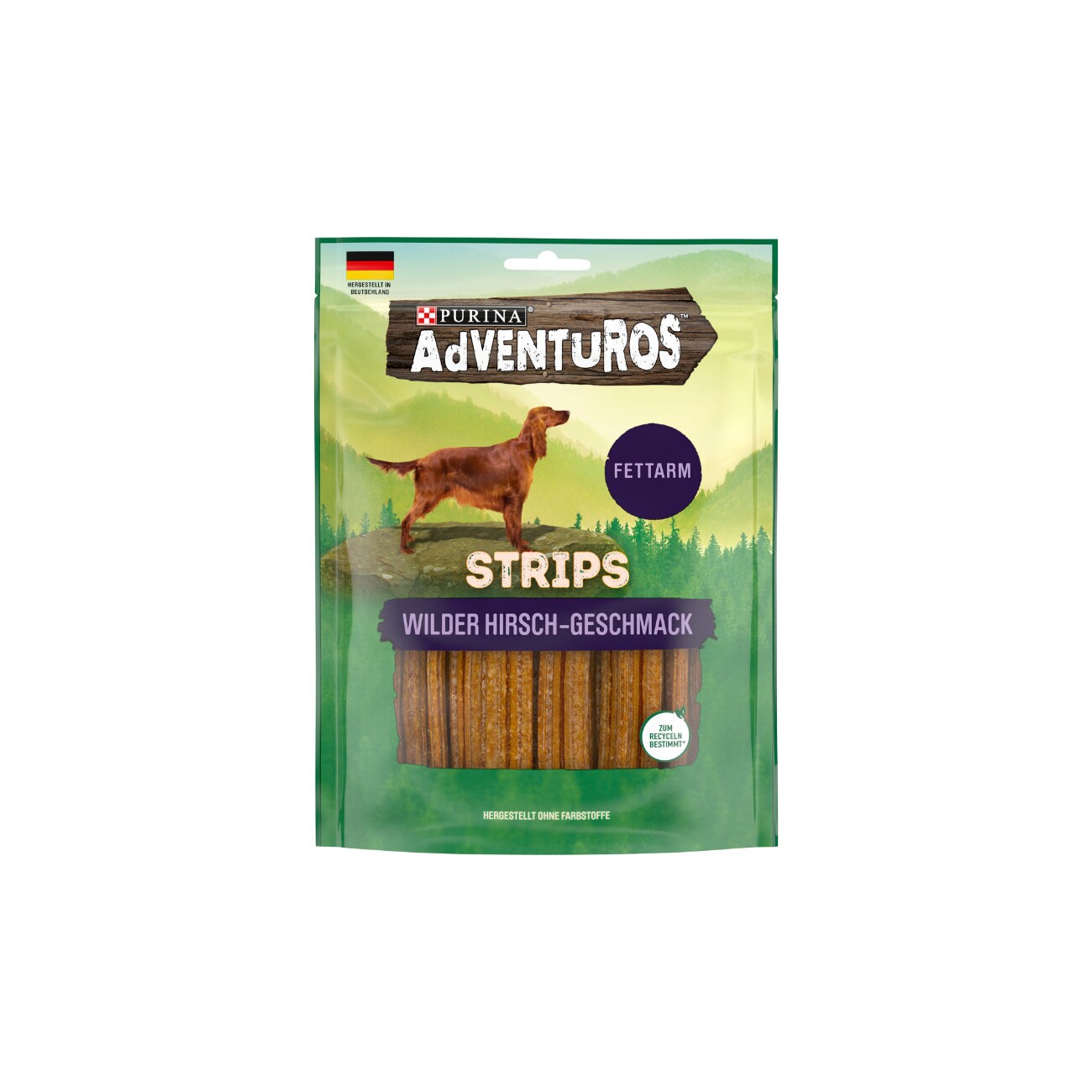 Adventuros Strips fettarm Hirsch 6x90g