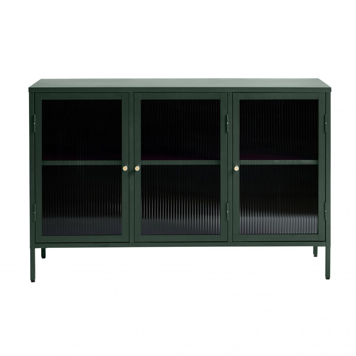 Nordic Home - Olan glazen dressoir - 130 cm - groen