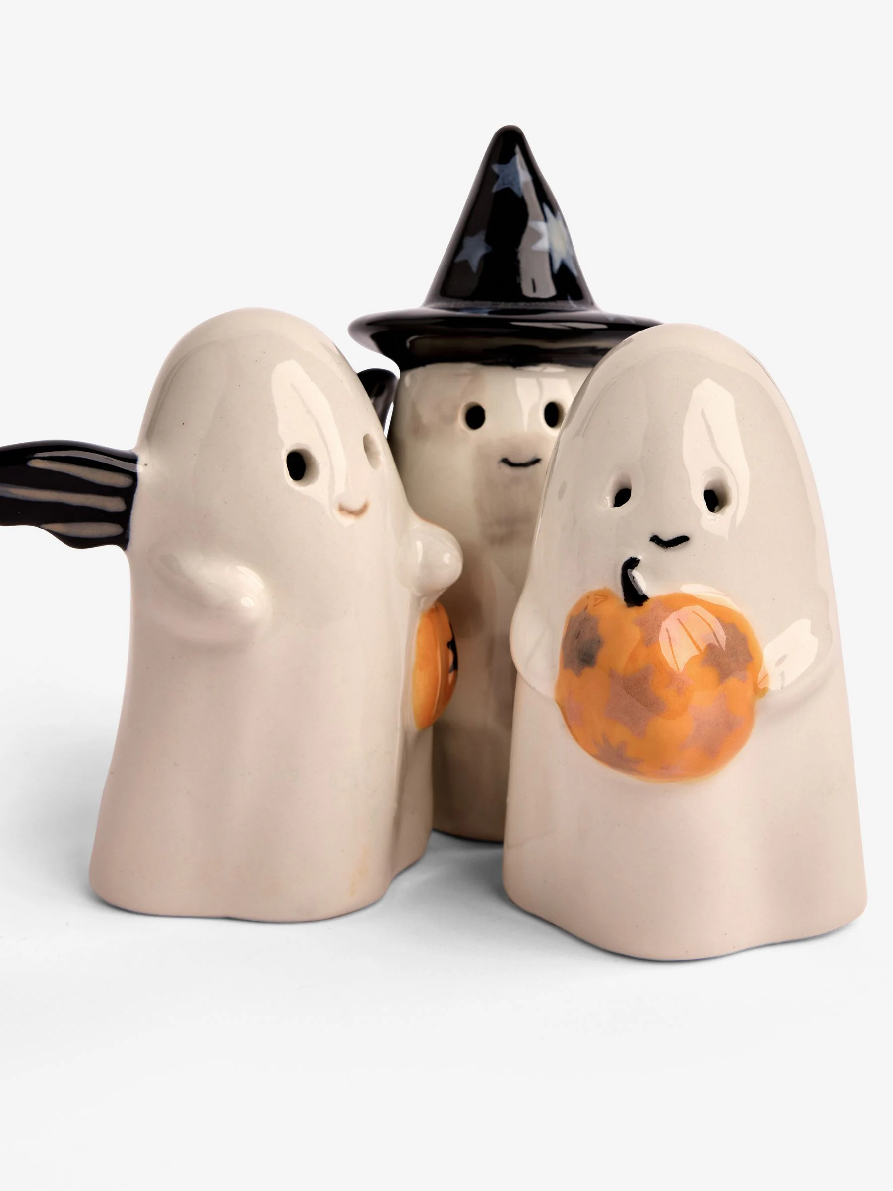 3 Pack Happy Halloween keramische Ghost Ornamenten