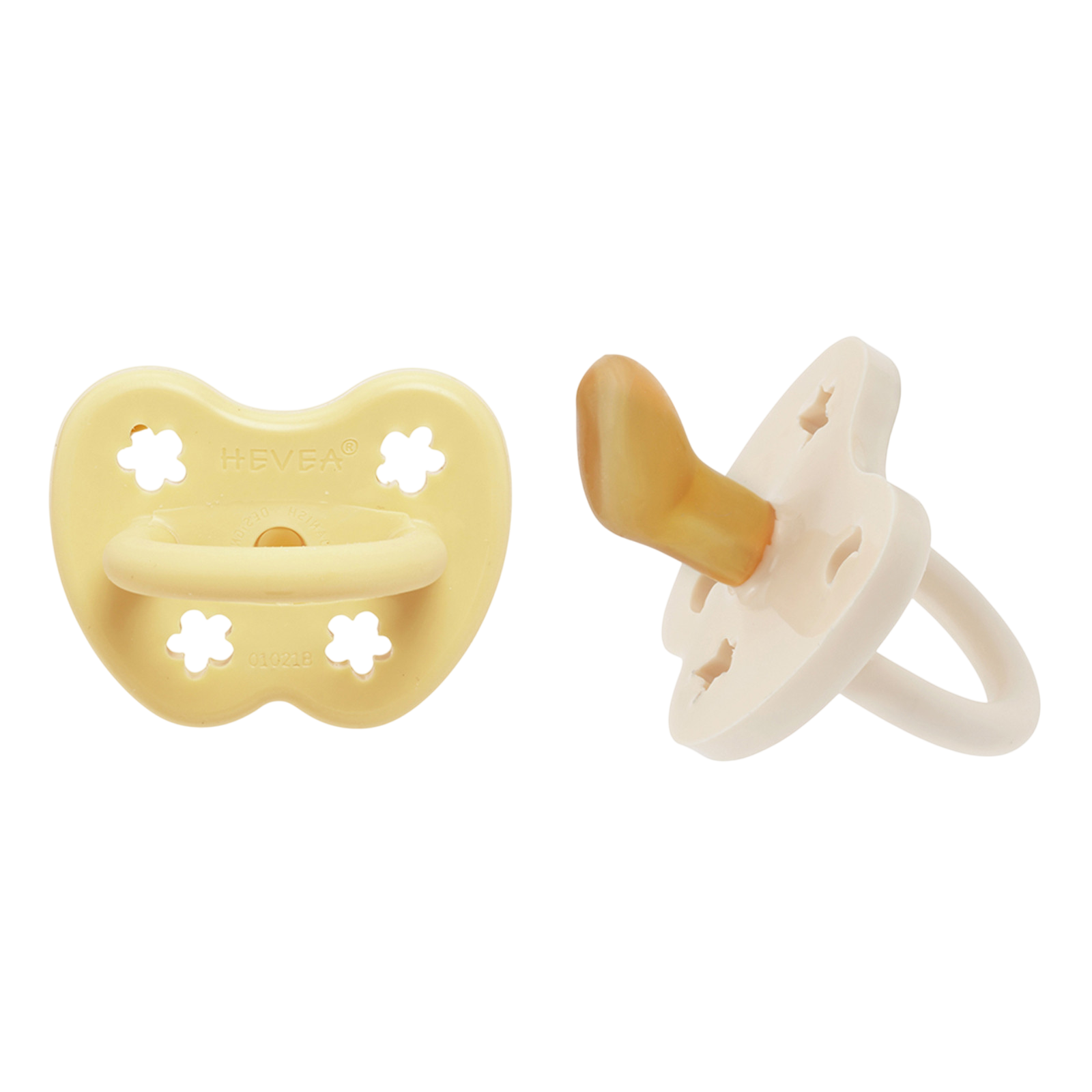 Baby Schnuller 2-Pack Ortho pale butter & milky white