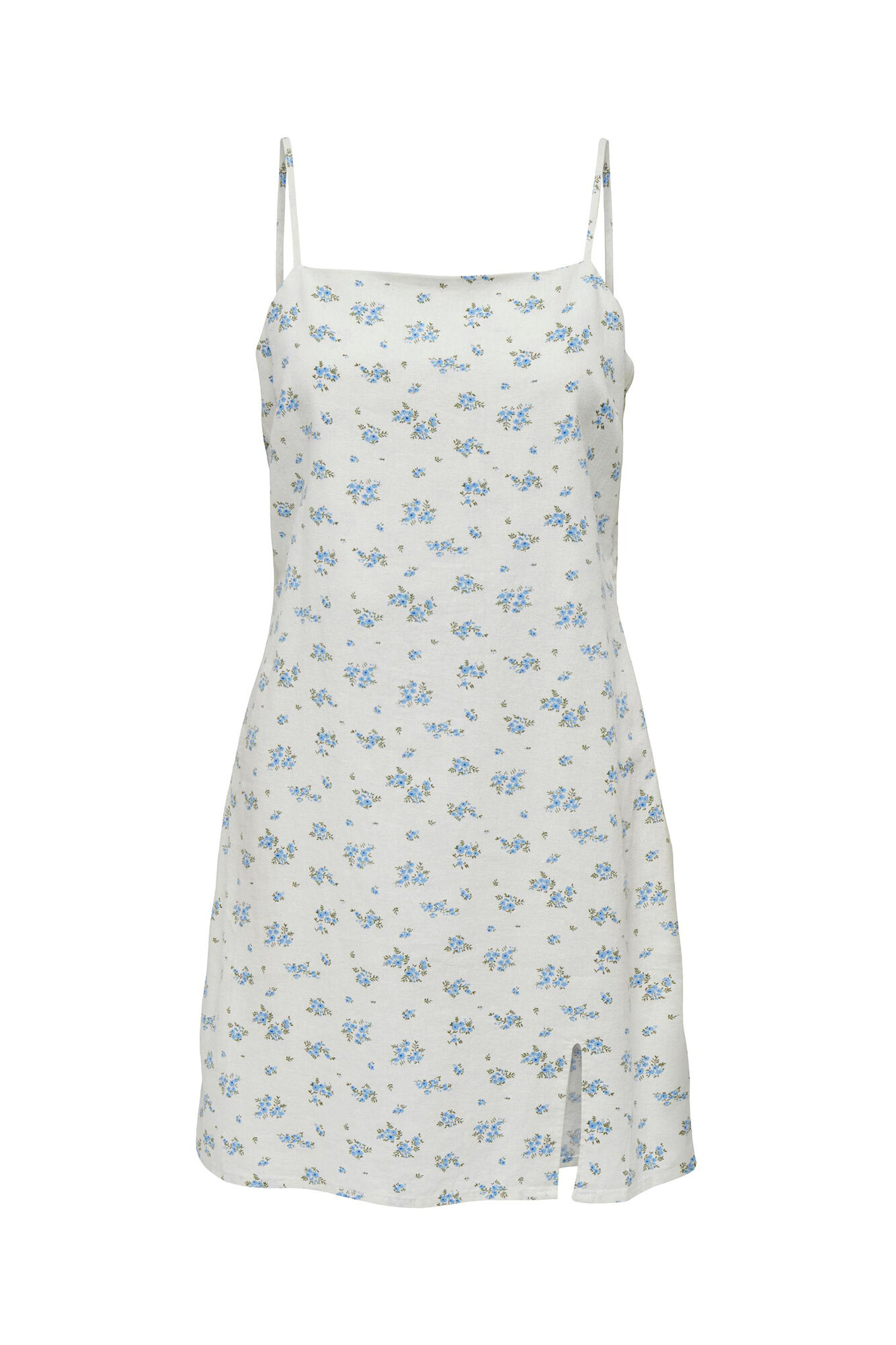 Vestido de linho com alças