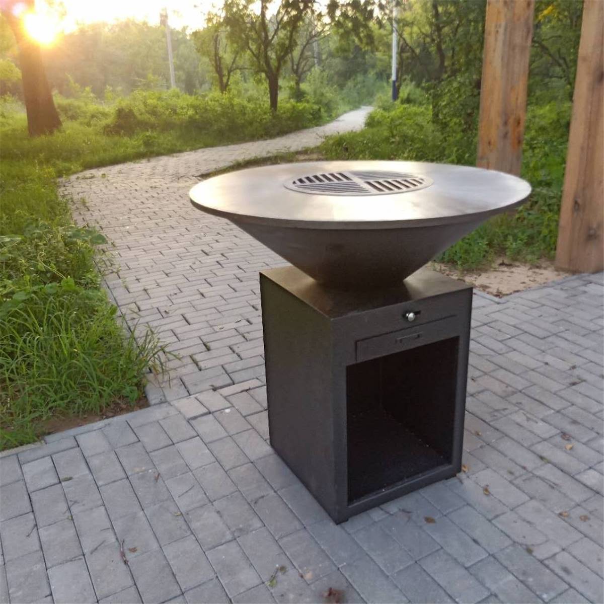 Brasero ø85cm finition noire