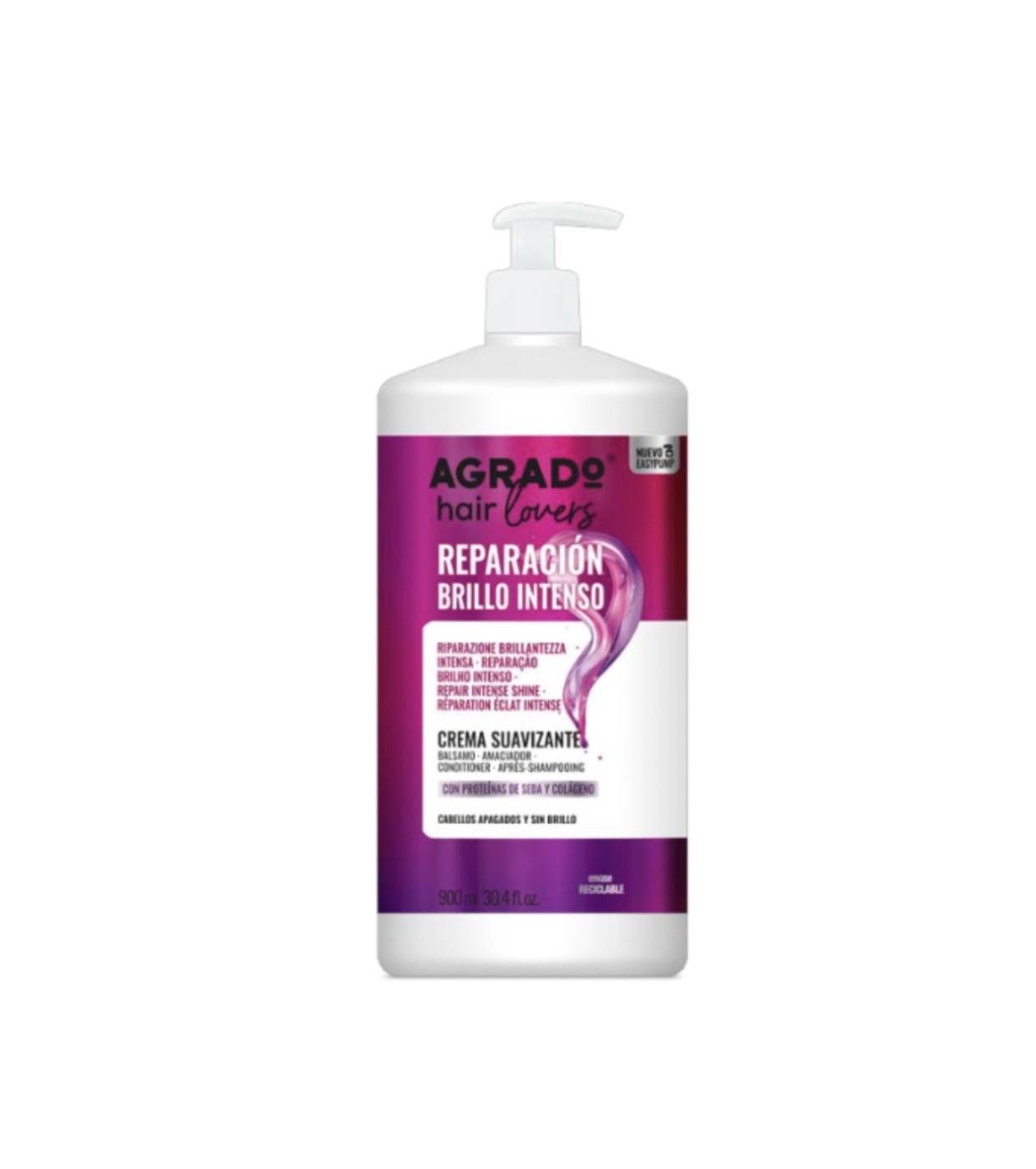 Agrado  - Creme alisador reparador de brilho intenso - Cabelos opacos e sem brilho