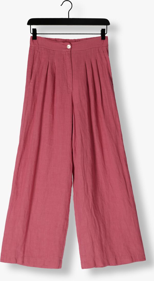 BY-BAR roze by-bar wijde broek eli linen pants