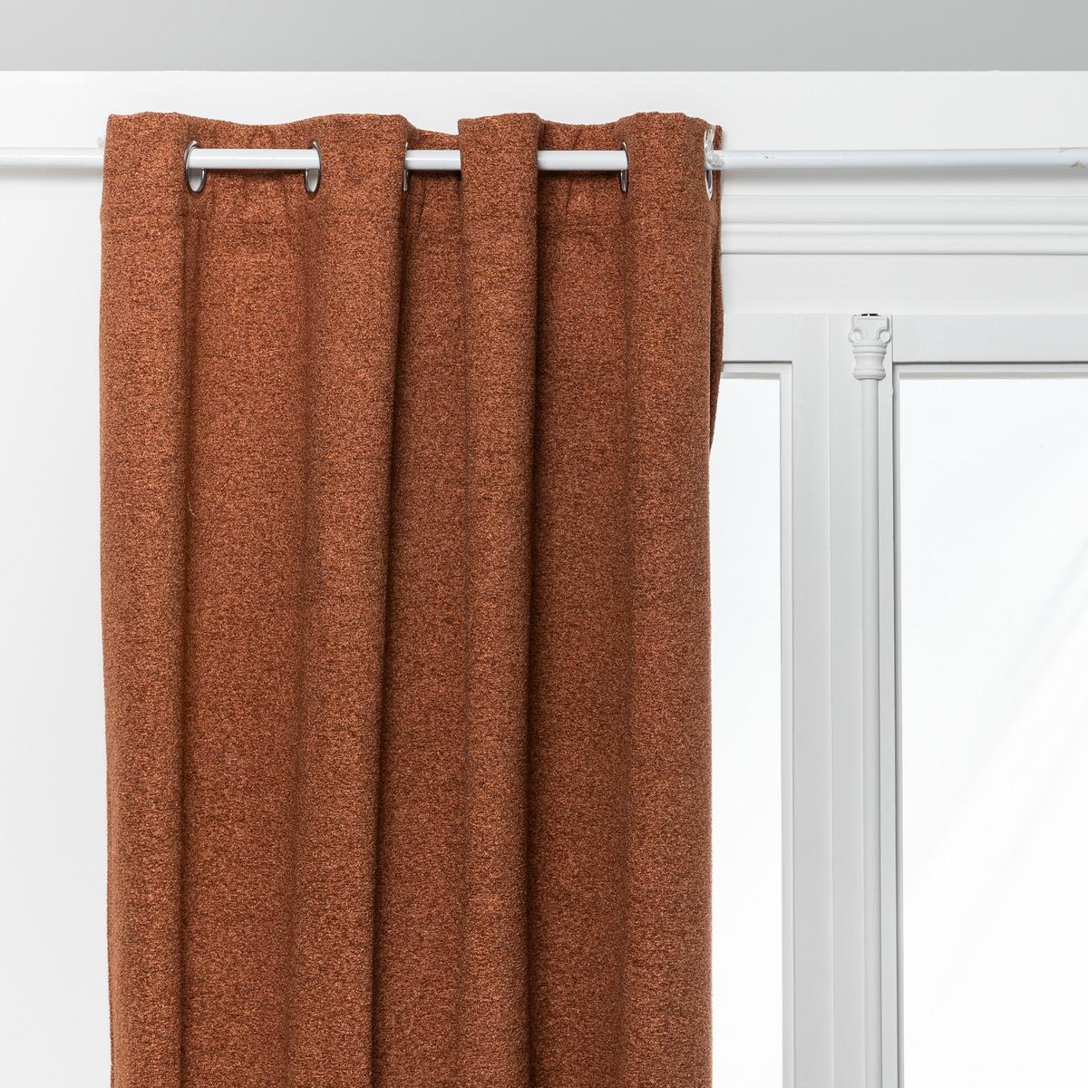 RIDEAU ISOLANT OCCULTANT SOANA TERRACOTTA 140X260CM