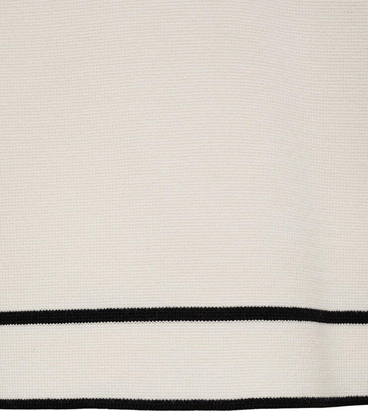 MANGO Contrast trim sweater Light beige