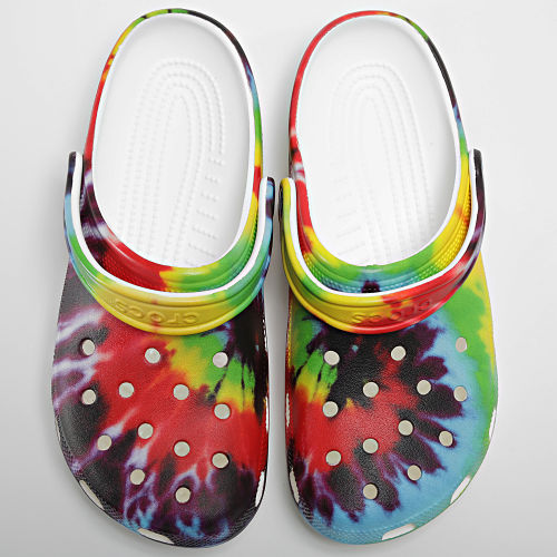 Claquettes Classic Tie-Dye Graphic Clog Blanc Multi