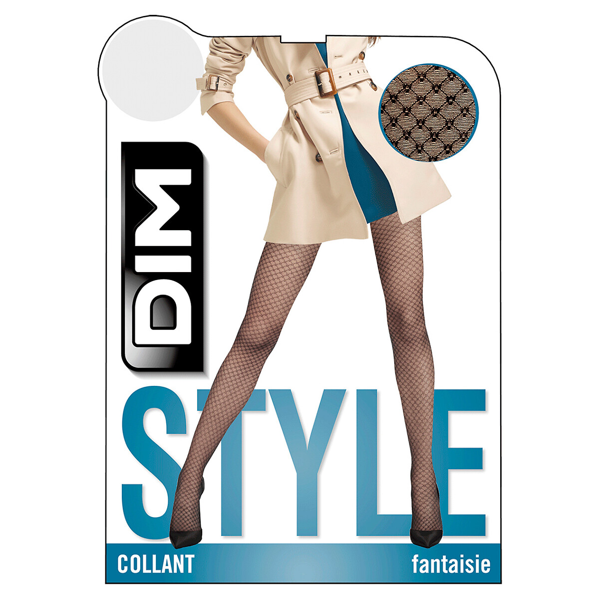 Meia-calça DIM Madame SO Chic em voile com efeito joia