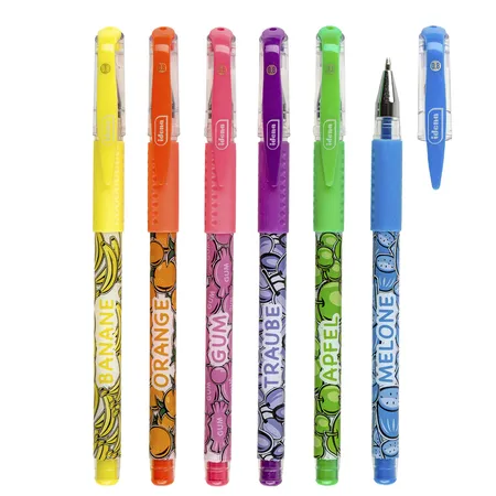 Idena Gelstifte Freche Früchte, 6 Farben, 0,8 mm, mit Duft