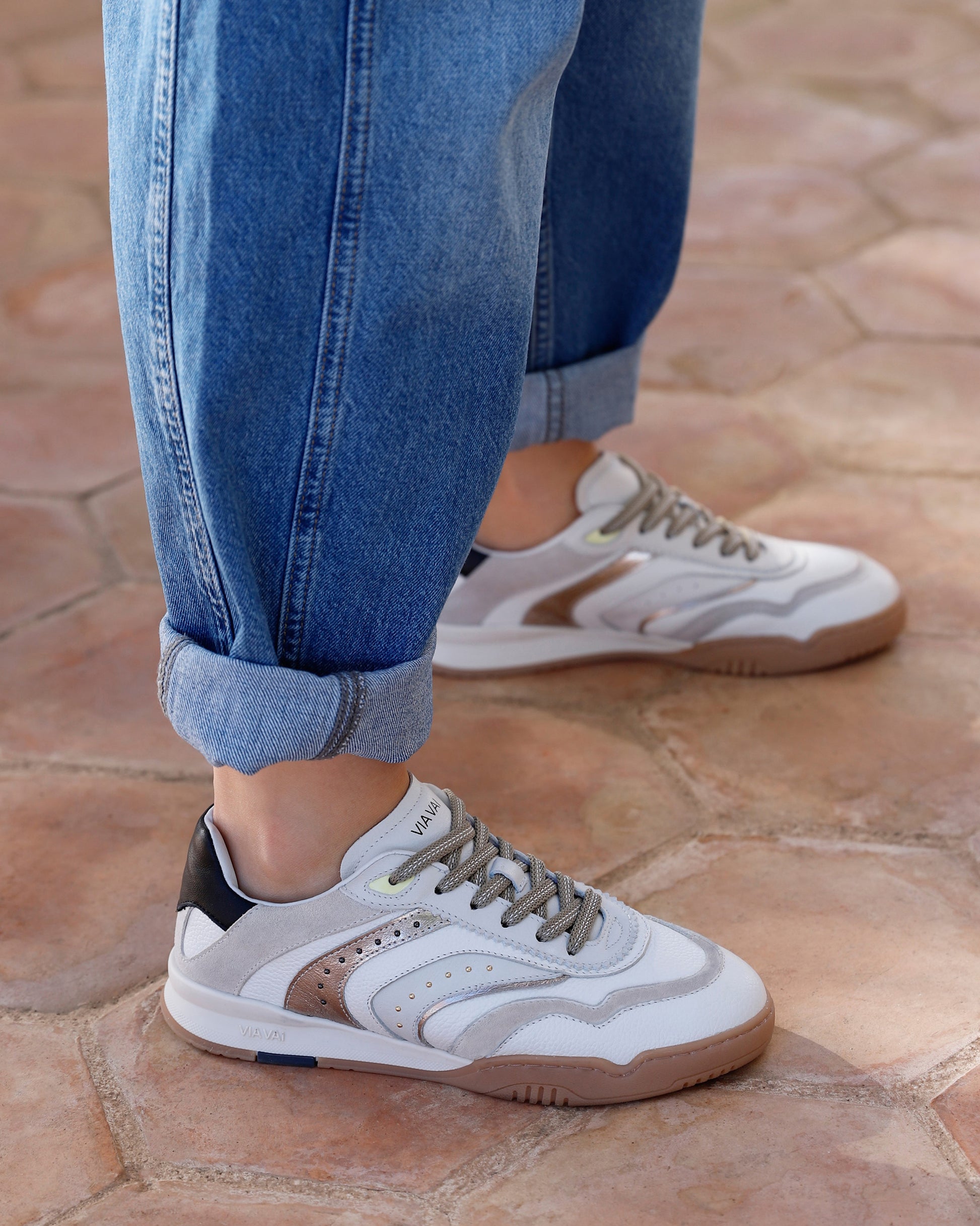 VIA VAI witte dames sneakers Kris Pax