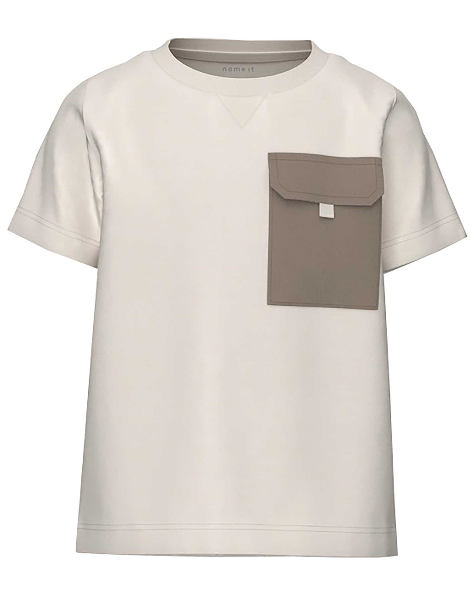 T-Shirt NMMDREW POCKET in jet stream