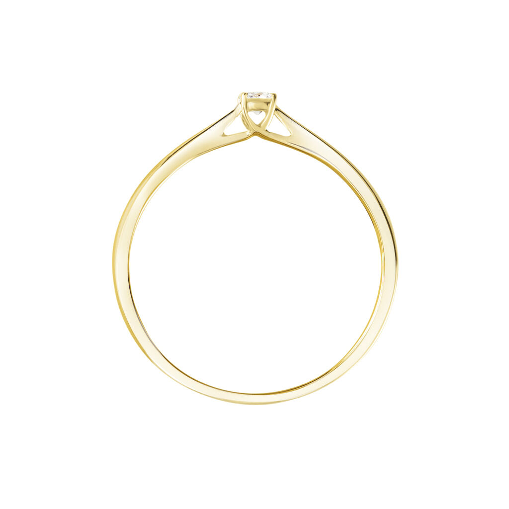 Bague Solitaire Aphrodite Or Jaune Diamant
