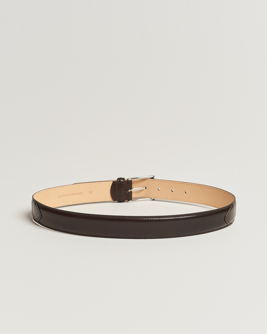 Crockett & Jones Belt 3.2 cm Dark Brown Cordovan