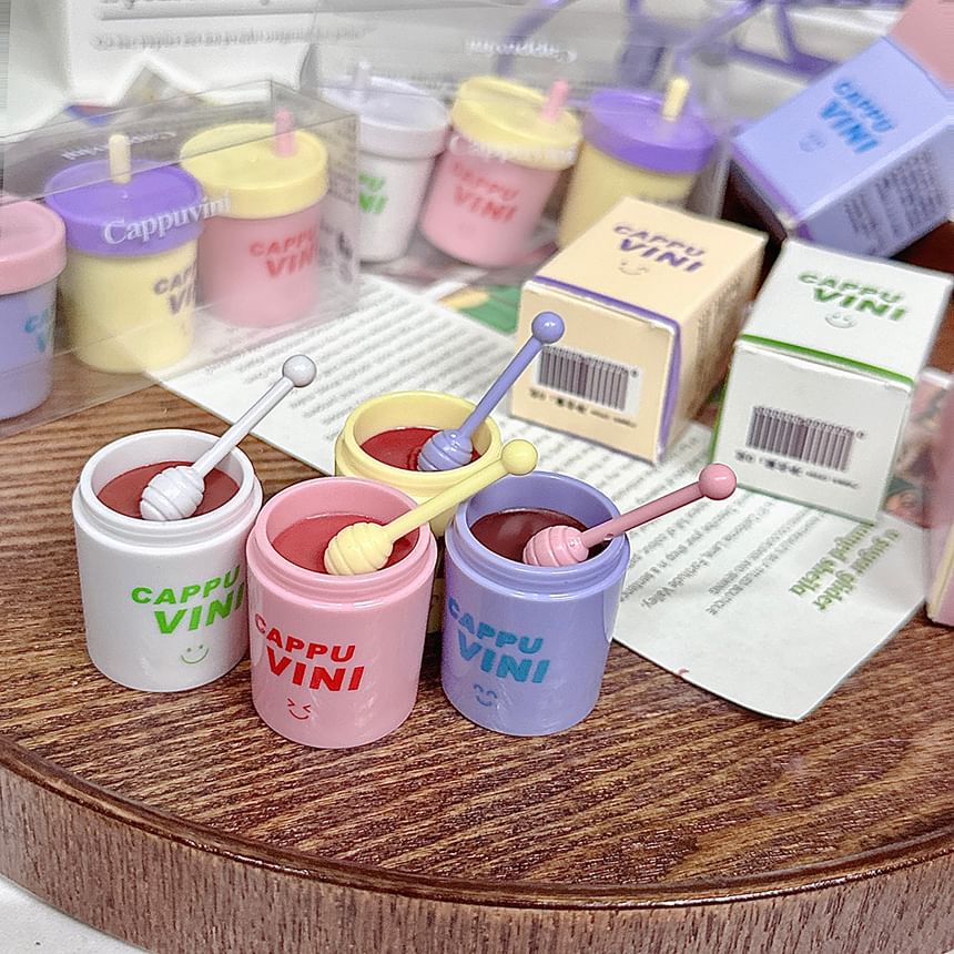 Cappuvini - Hydraterende melktheekop lipgloss - 4 kleuren