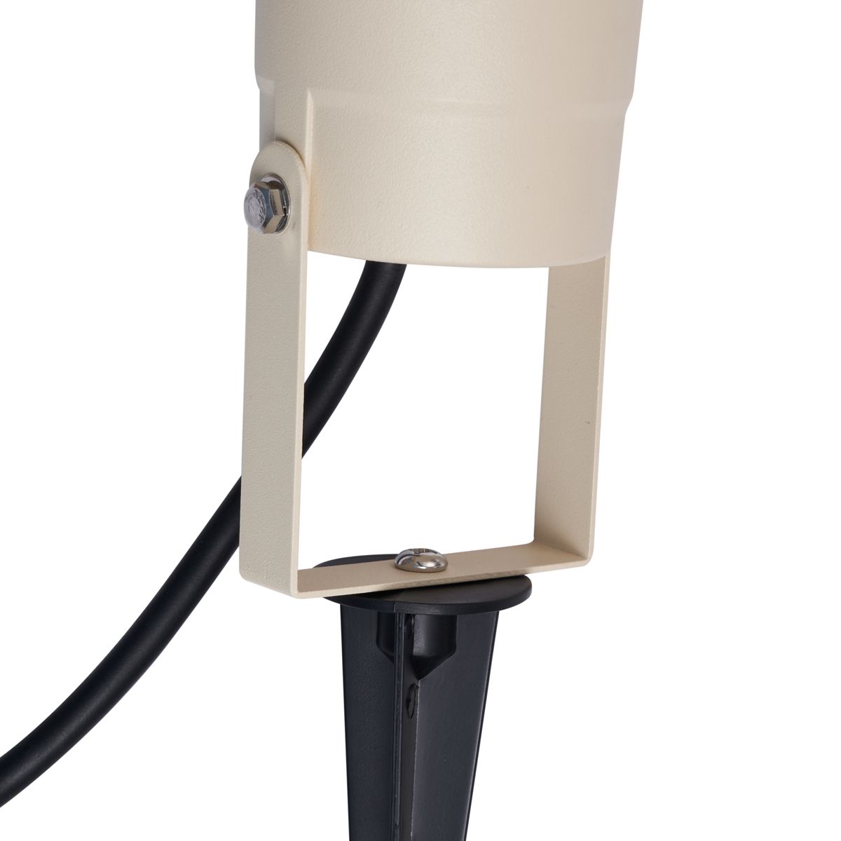 Prikspot beige GU10 50mm verstelbaar IP65 incl. snoer en stekker - Basic