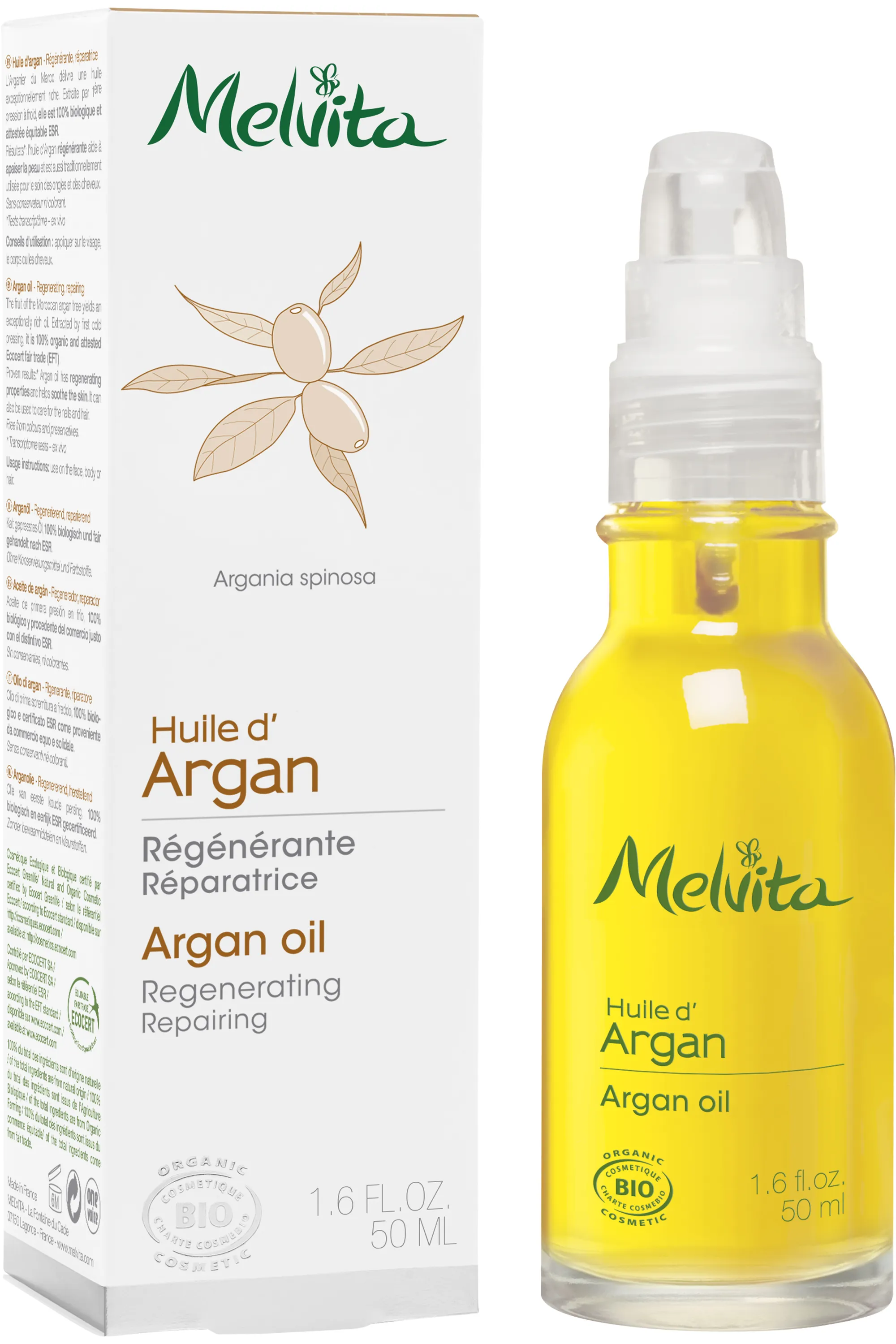 Melvita Huile d’Argan équitable-50 ml