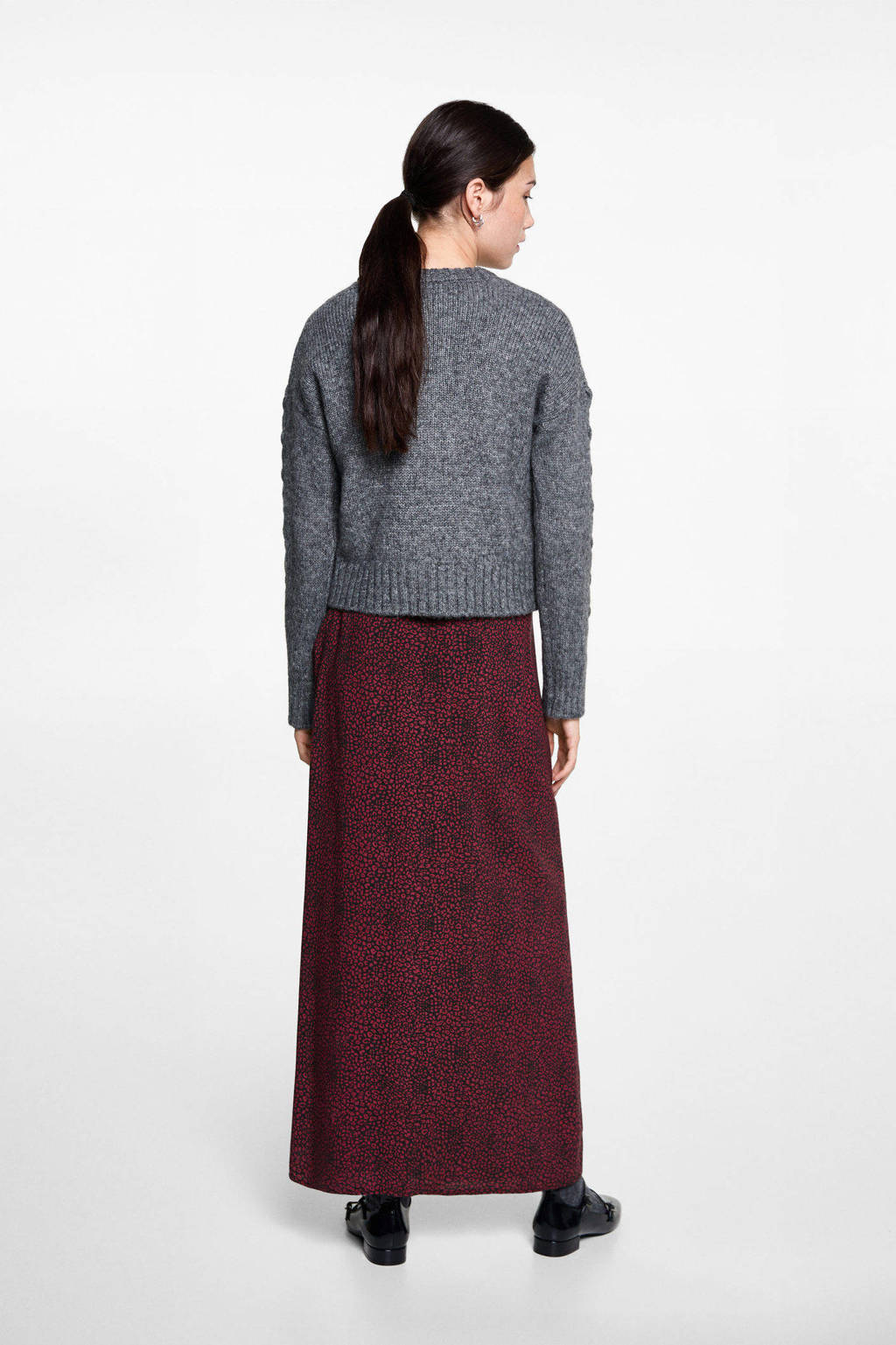 MANGO TEEN maxi rok rood