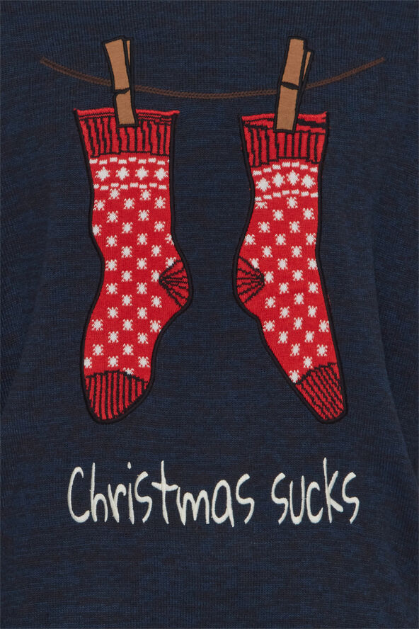 Blend Christmas pullover Dark navy