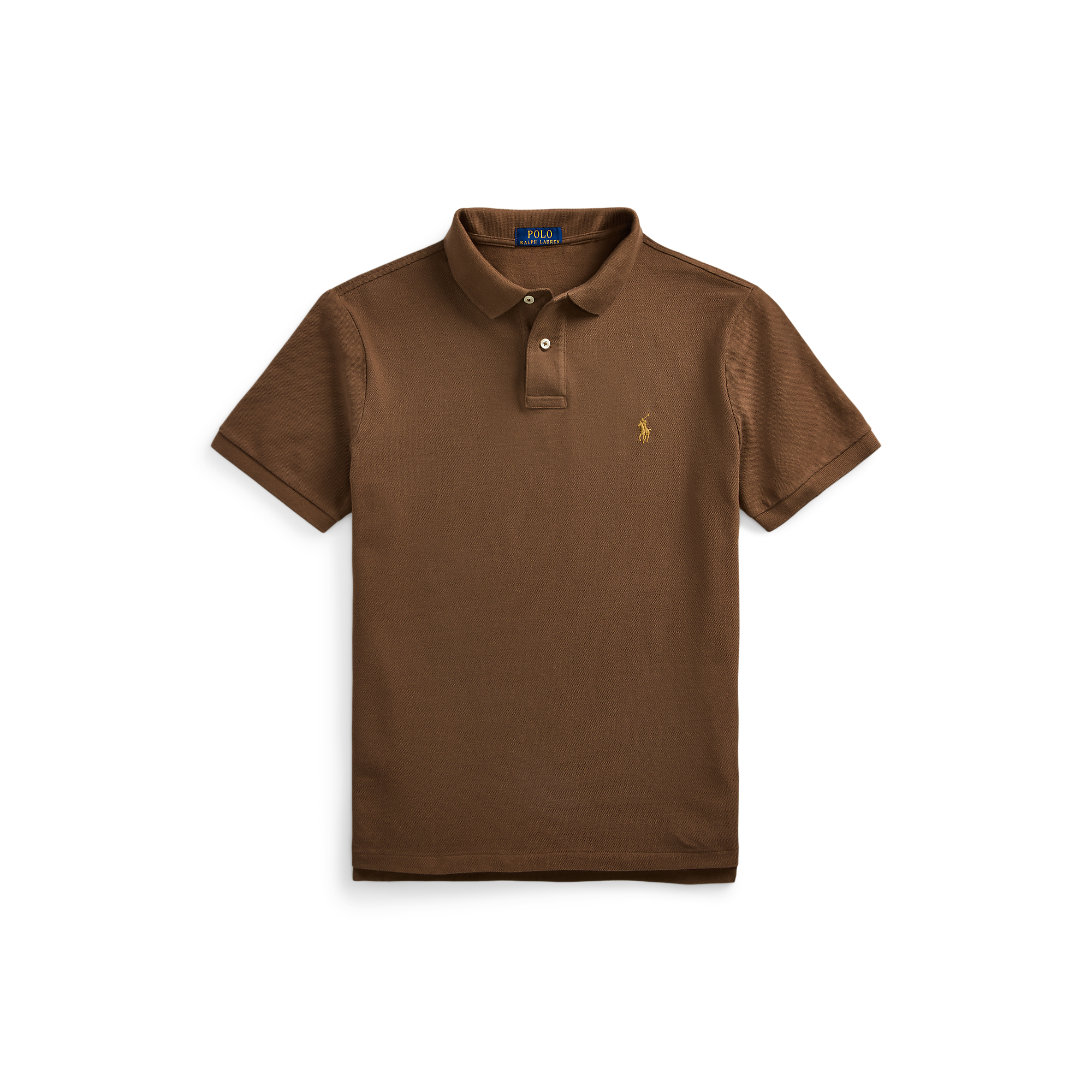 Polo slim-fit en coton | Marron