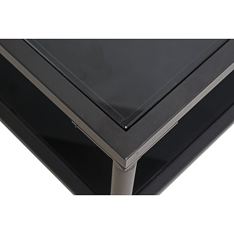 Luna sofabord glas og metal - sort