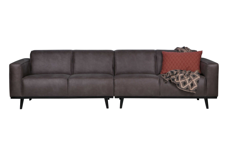 WOOOD Statement bank 4-zits 280cm, velvet warm groen