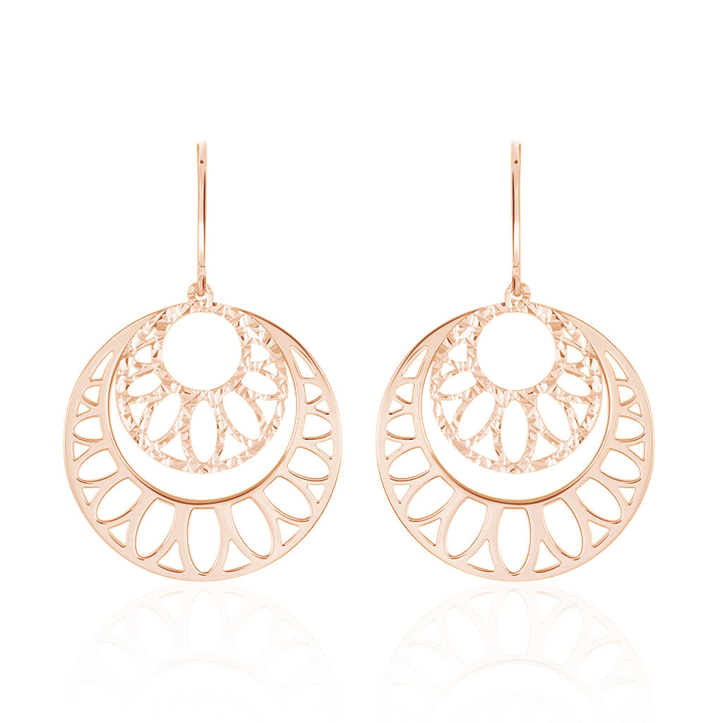 Boucles D'oreilles Pendantes Slorane Argent Rose