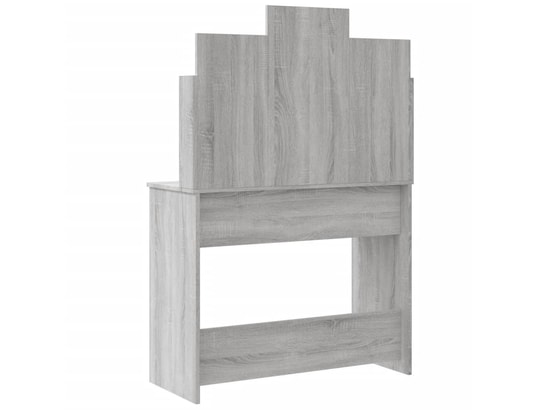 VIDAXL - Coiffeuse avec lumières led sonoma gris 96x40x142 cm