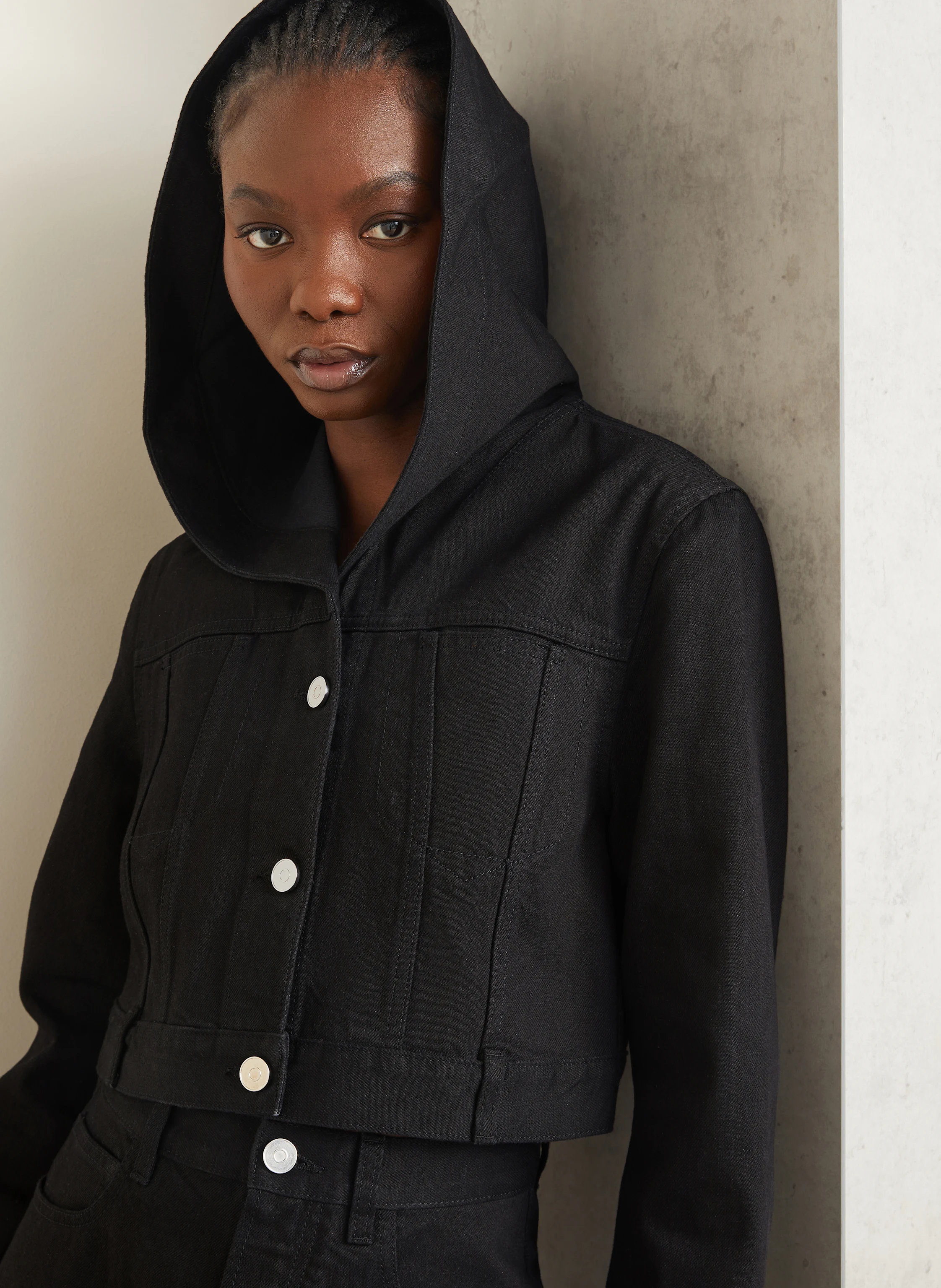 ALAÏA Cropped-Jeansjacke