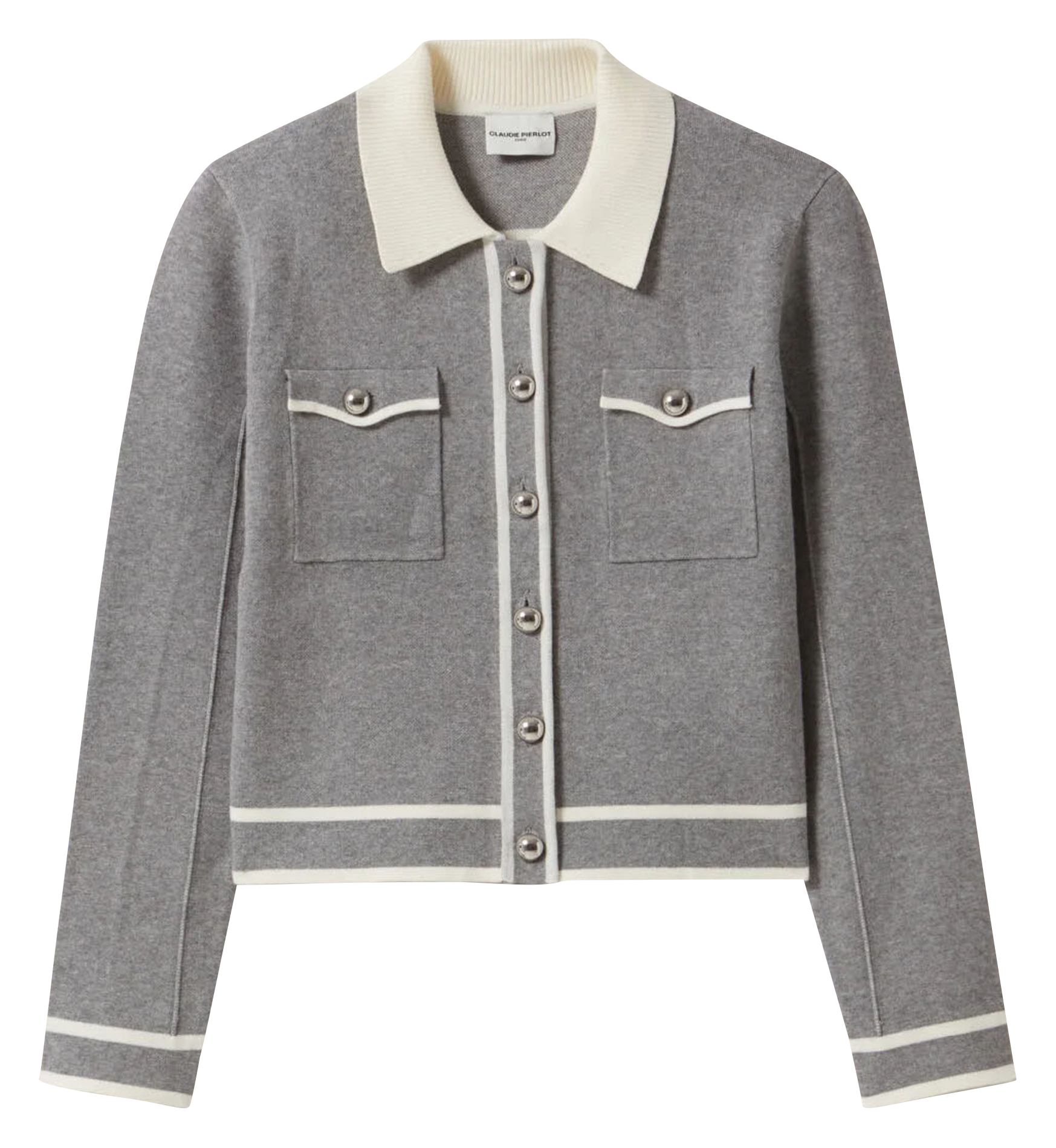 Cardigan droit à col classique | Multicolore