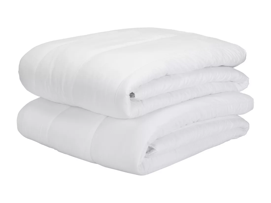 Couette double microfibre, 4 Saisons antiallergique 300gr + 150gr
