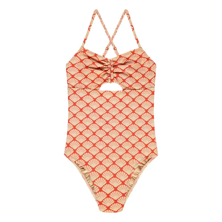 Beachlife Maillot 1 Pièce Coquillages | Rouge