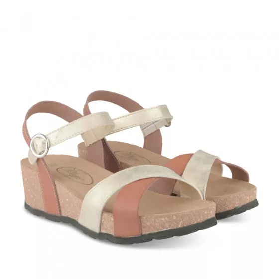 Sandales COGNAC MEGIS CASUAL