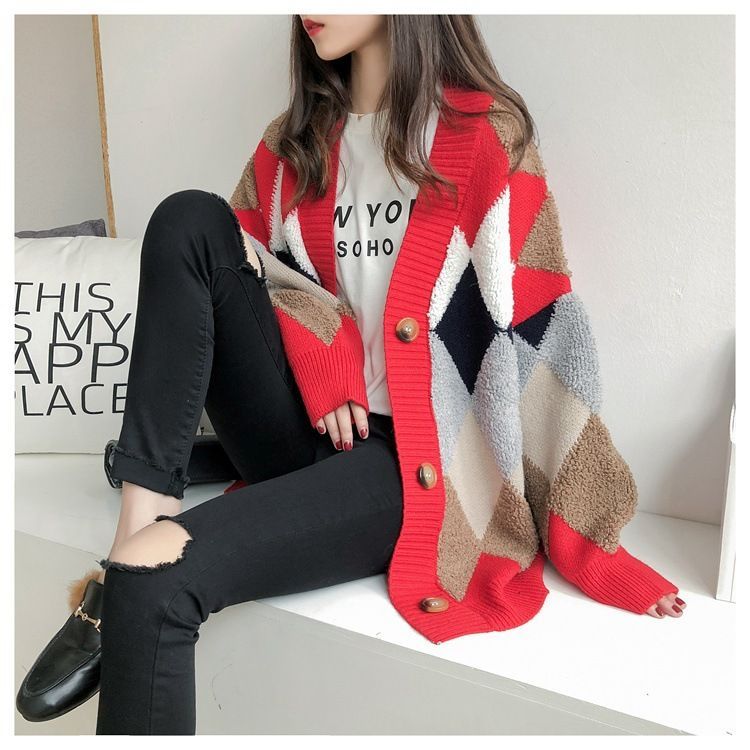 Bamela - Geruite Cardigan