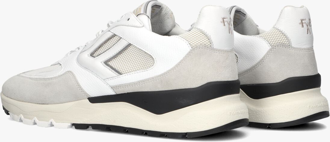 witte floris van bommel lage sneakers sfm-10154 de treener