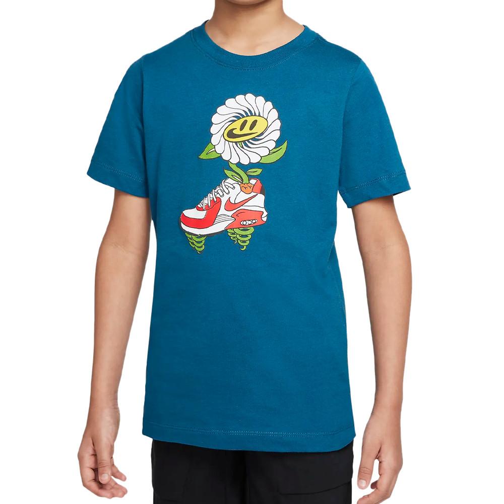 Nike T-shirt Bleu Garçon Nike Air Flower
