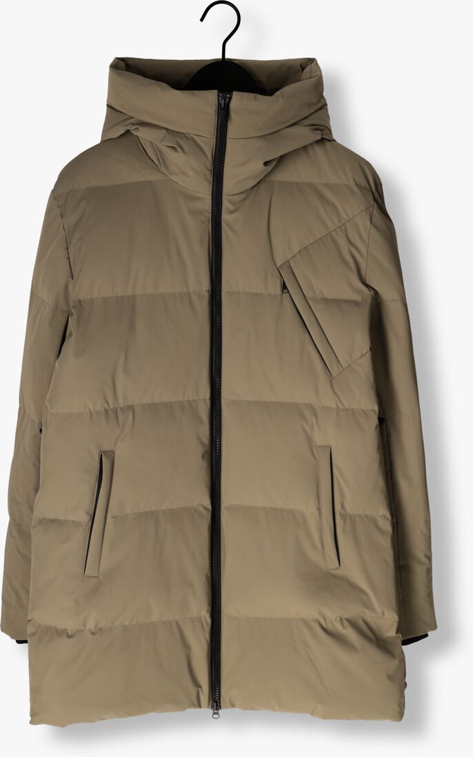 khaki genti gewatteerde jas chris