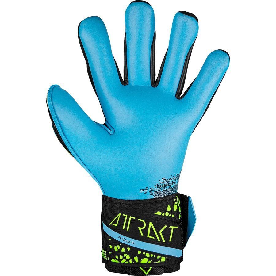 Reusch Gants de Gardien Attrakt Aqua - Noir/Fluo/Bleu