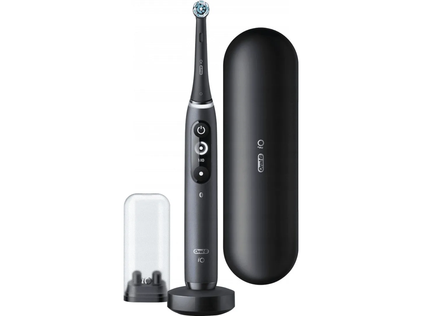 Braun 408482, Voksen, Vibrerende tandbørste, Daglig pleje, Sort, Rund, OLED